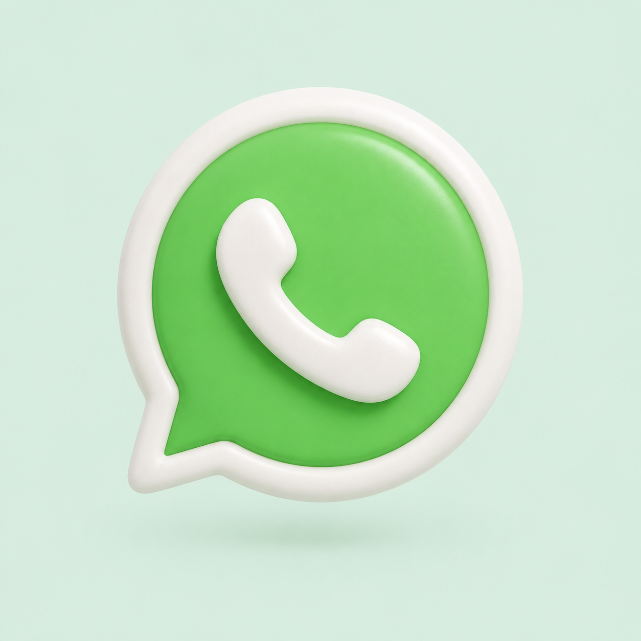 Burbuja de WhatsApp en 3D